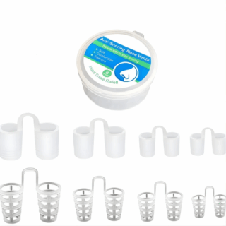 Lot de 8 Pinces Nasales Anti-Ronflement en Silicone Médical