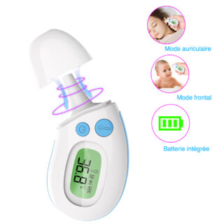 Mini thermomètre auriculaire numérique à infrarouge pour enfants et adultes