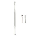 Nettoyeur d'oreille en spirale avec deux embouts