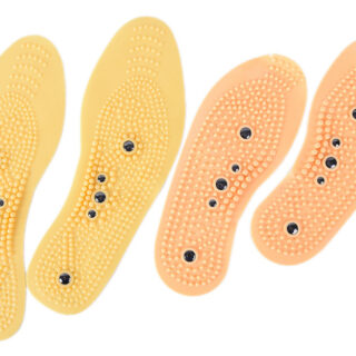 Semelles magnétiques de massage avec perles d'acupression