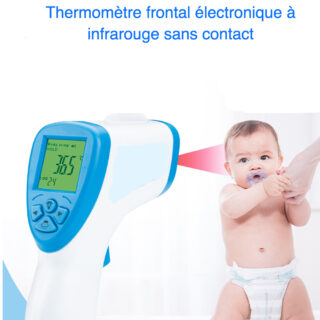 Thermomètre frontal électronique à infrarouge sans contact