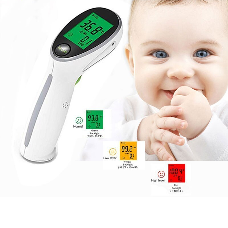 Thermomètre bébé infrarouge pistolet sans contact écran lcd
