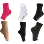 Photo de chaussettes de compressions manchon de chevilles de différentes couleurs