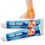 Image d'une crème antidouleur pour les pieds vue de deux facon avec une image de pied endolori