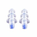 Paire de quies anti ronflement transparent et bleu, avec 3 membranes.