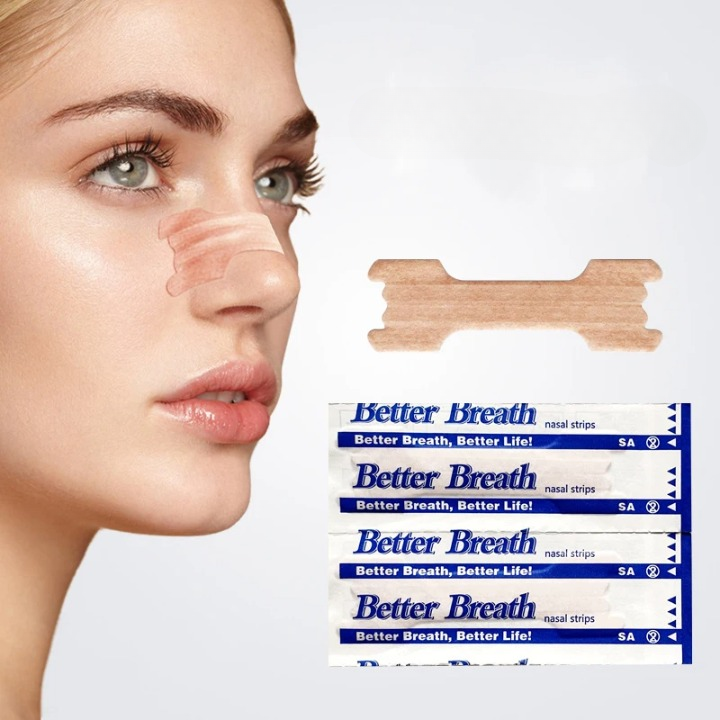 ESTINK Bandes nasales respiratoires Bandes nasales pour respiration, 100 pièces, bandes pour