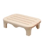 Repose-pieds en bois pour chaise ergonomique ici sur fond blanc.