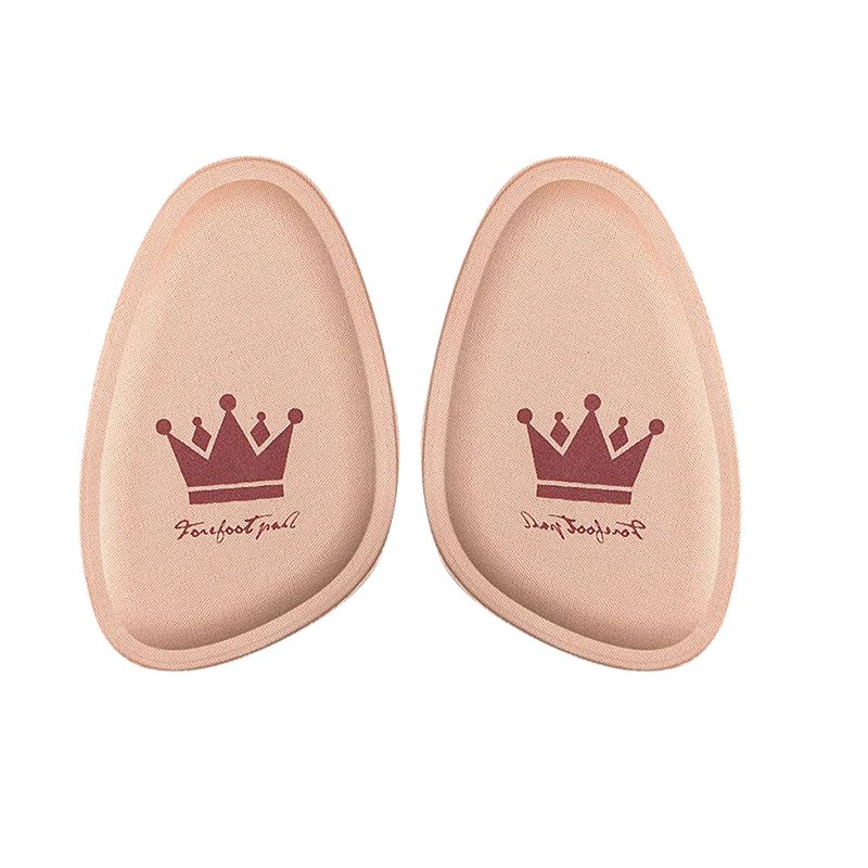 Lot de quatre semelles anti douleur douces et absorbantes sur fond blanc