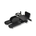 Appareil d’étirement complet pour jambes sur fond blanc