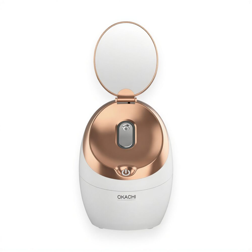 Appareil vaporisateur facial moderne avec miroir