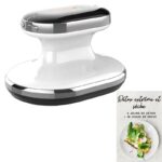 Appareil de massage anticellulite ergonomique et moderne sur fond blanc + ebook détox