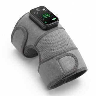 Appareil anti-douleur arthrose vibrant et chauffant pour genoux