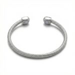 Bracelet magnétique thérapeutique en acier torsadé – équilibre & énergie