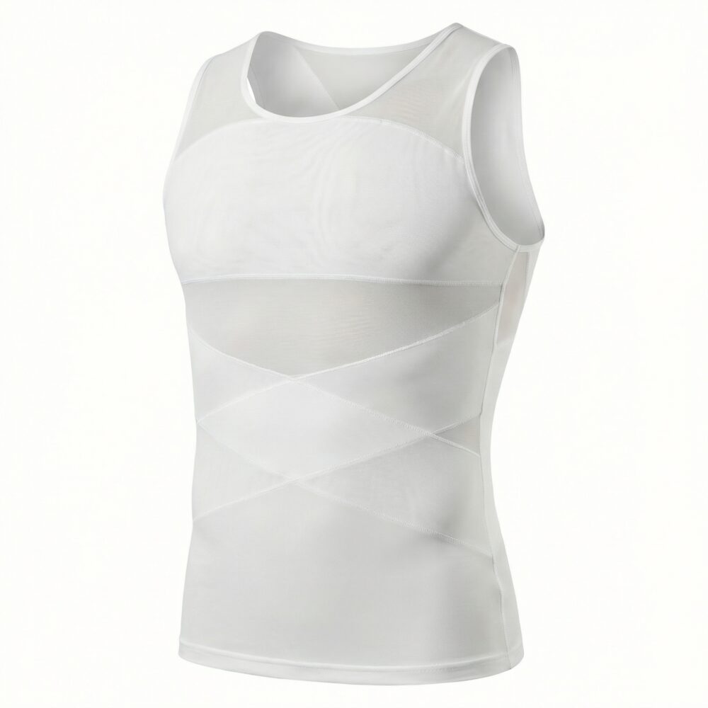 T shirt correcteur de posture sans manche de compression respirant