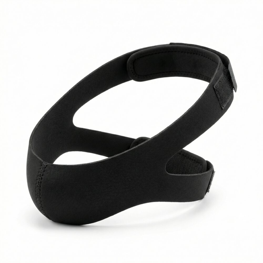 Masque anti-ronflement élastique – maintien menton et respiration fluide