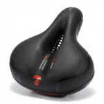 Selle vélo anti douleur à bande réfléchissante et respirante