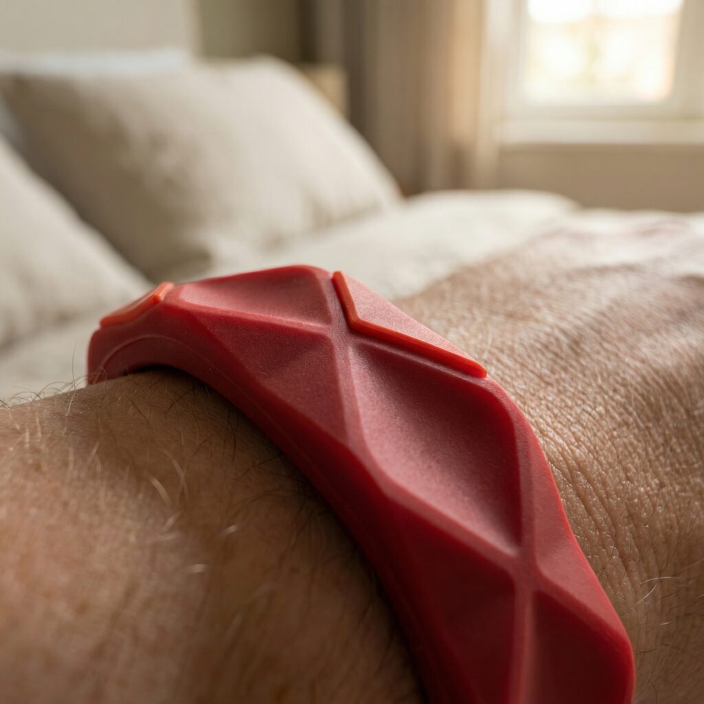 Bracelet anti ronflement en gel de silice detail