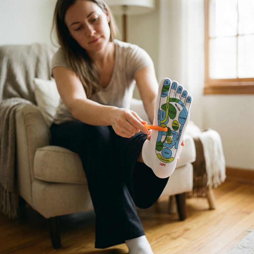 Chaussettes de réflexologie pour cibler les points d'acupression lifestyle