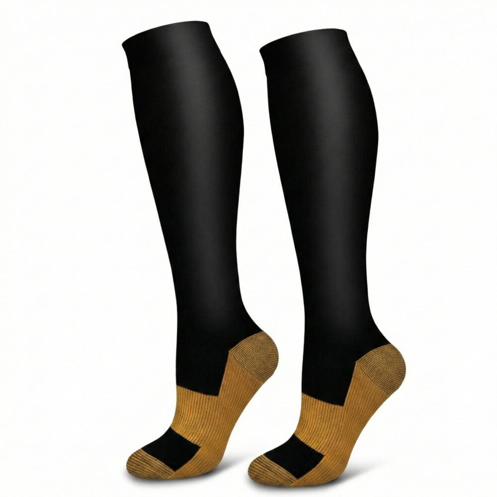 Chaussettes de compression montantes unisexes 6 paires