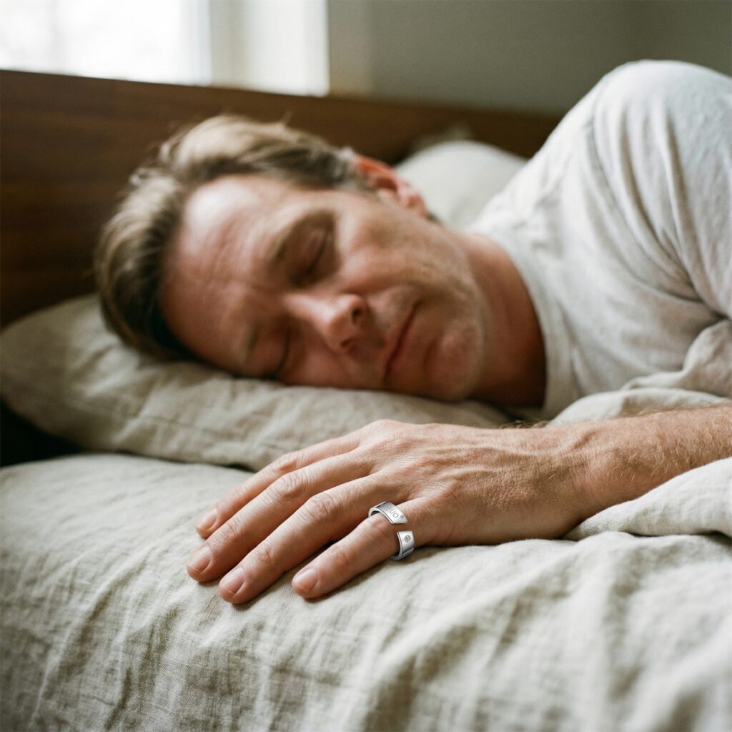 Bague anti-ronflement en titane – accessoire sommeil naturel lifestyle
