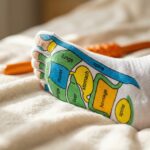 Chaussettes de réflexologie pour cibler les points d'acupression detail
