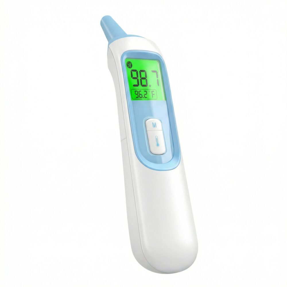 Thermomètre pour bébé auriculaire numérique sans contact infrarouge 1