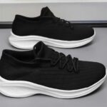 Chaussures de sport noires orthopédiques pour femme 6