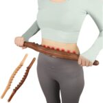 Rouleau de massage en bois multifonction 4