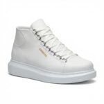 Paire de chaussures orthopédiques homme confortables en simili cuir 1