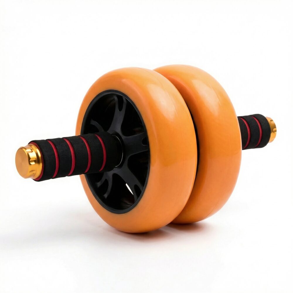 Rouleau abdominal orange pour sport à la maison 1