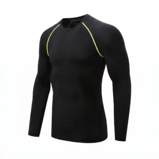 T-shirt de compression à manches longues pour homme 1