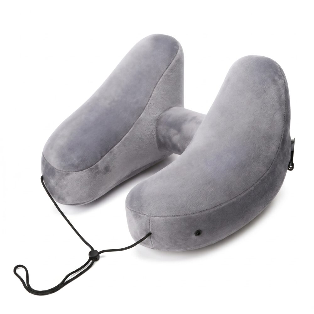 Coussin orthopédique gonflable gris en forme de H 1