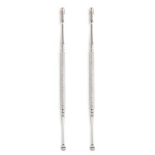 Deux nettoyeurs à oreilles spirale en acier inoxydable 1