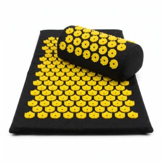 Coussin acupression avec tapis à fleurs 1