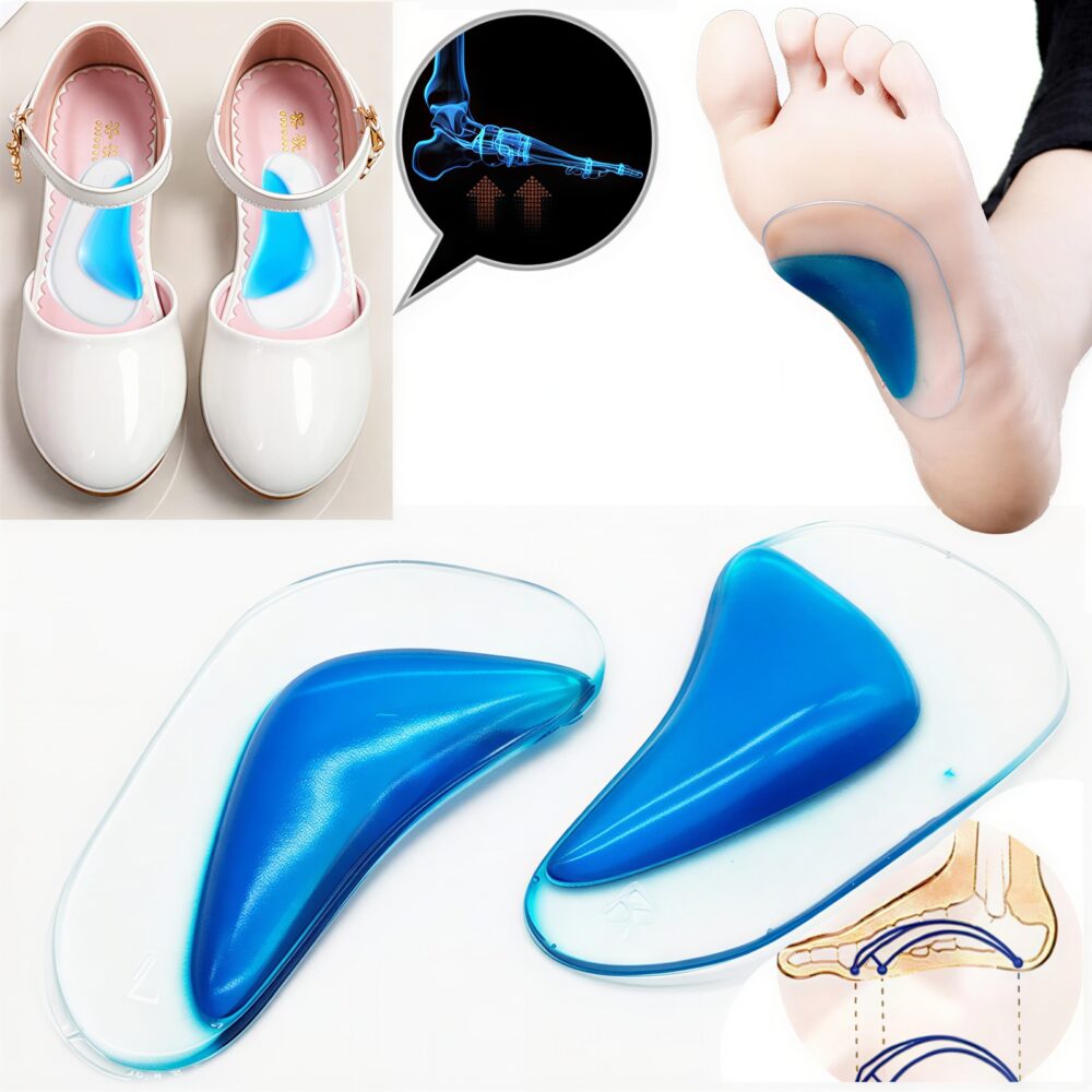 Semelle anti douleur orthopédique confortable en silicone 2