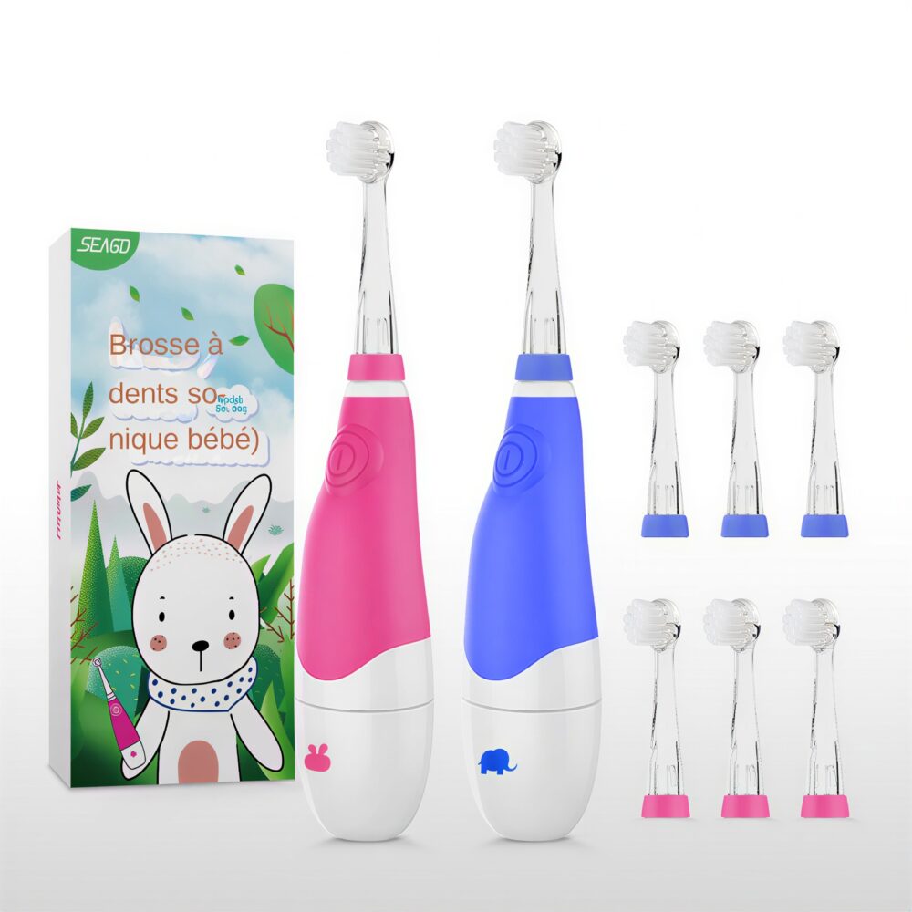 Brosse à dents électrique à poils souples pour enfants 4